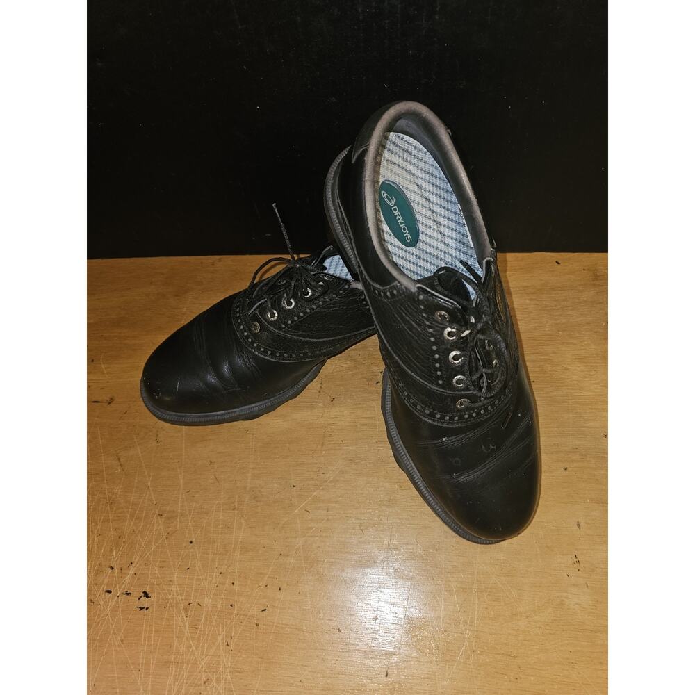 FOOTJOY Dryjoys Brown Optiflex Leather 53435 Golf Mens Shoes Size 9W